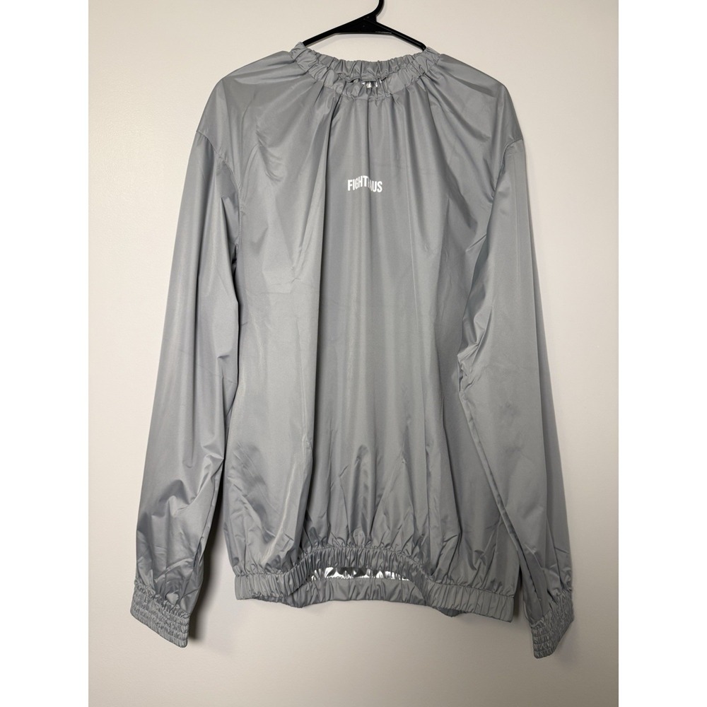 Fighthaus Sauna Suit Pullover Performance Weight Loss Training Light Gray XL
